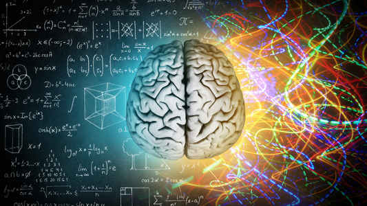 An illustration of a brain with sound waves entering the ear, representing the concept of auditory dyslexia and how the brain processes sounds.