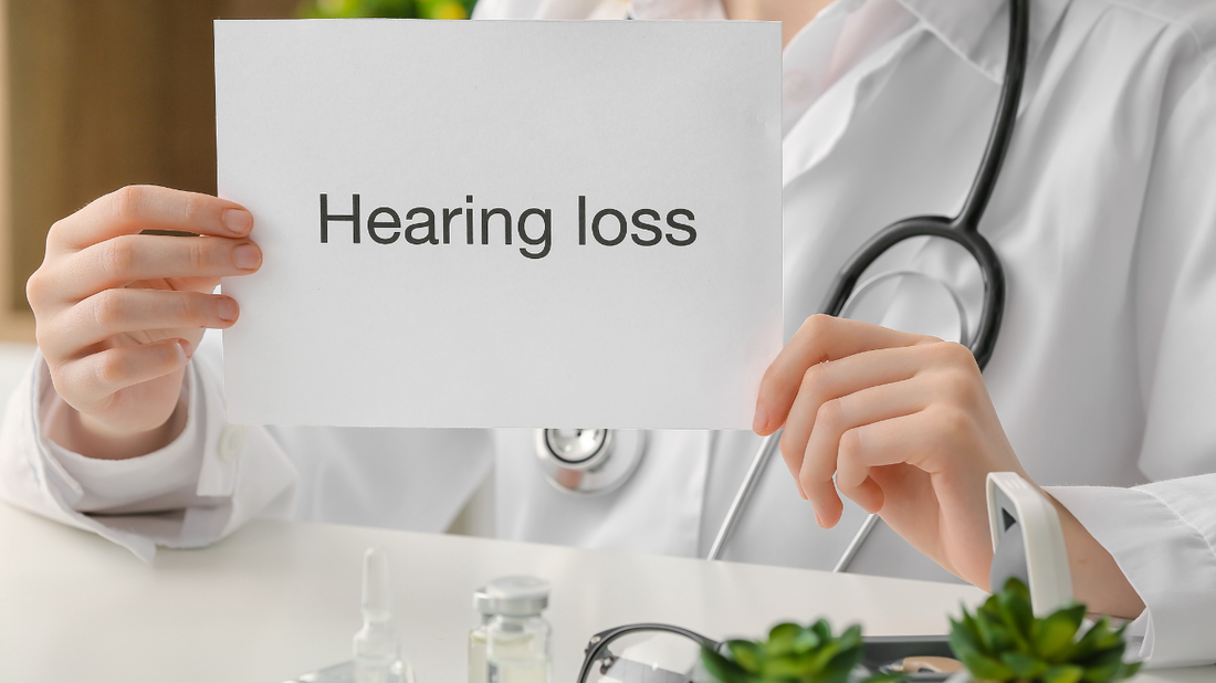 Diagram illustrating the three types of hearing loss: conductive, sensorineural, and mixed.